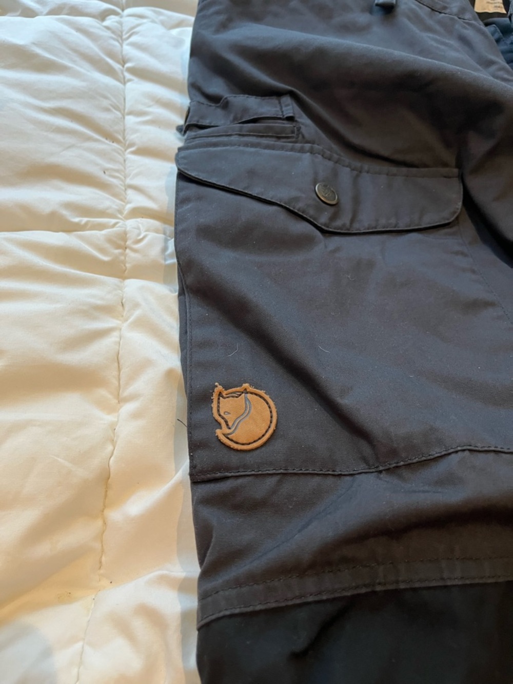Fjallraven Women's Charcoal Cargo Pants - Dark Charcoal - Picture 4 of 7